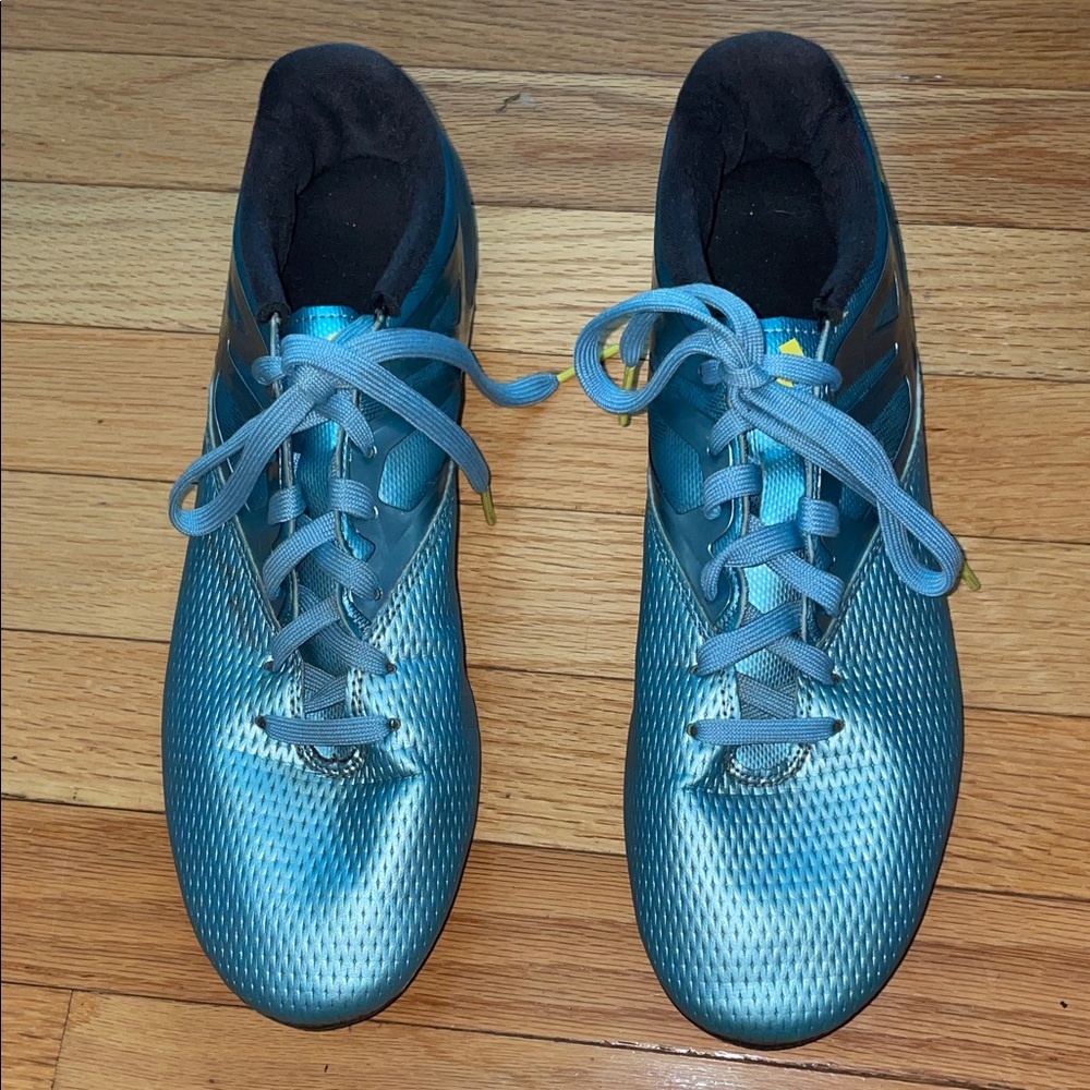 Adidas Blue Athletic Shoes Cleats - Picture 3 of 7